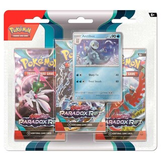Foto 1 | Juego De Cartas Coleccionables Pokémon Tcg Paradox Rift, Paquete De 3 Blíster - Venta Internacional.