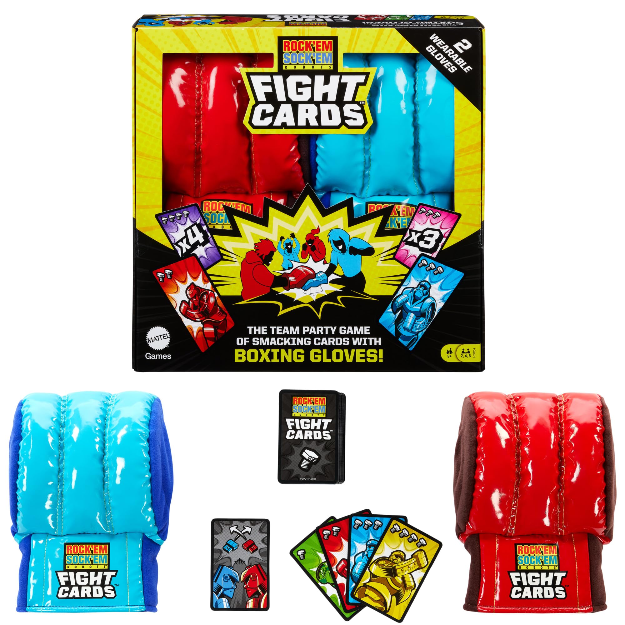 Juego De Cartas Mattel Games Rock 'em Sock 'em Robots Fight Cards - Venta Internacional.