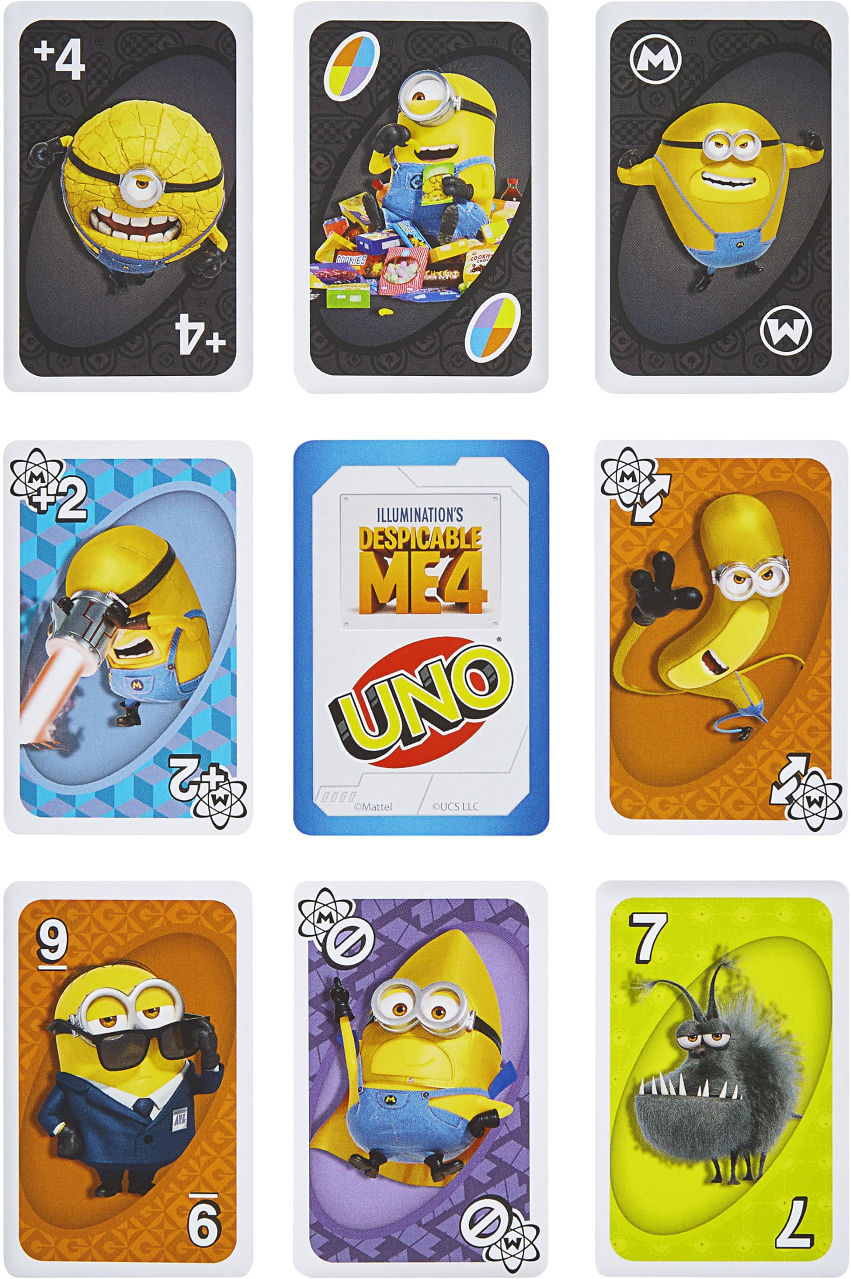 Foto 3 pulgar | Juego De Cartas Mattel Games Uno Despicable Me 4 Para Niños Y Adultos - Venta Internacional.
