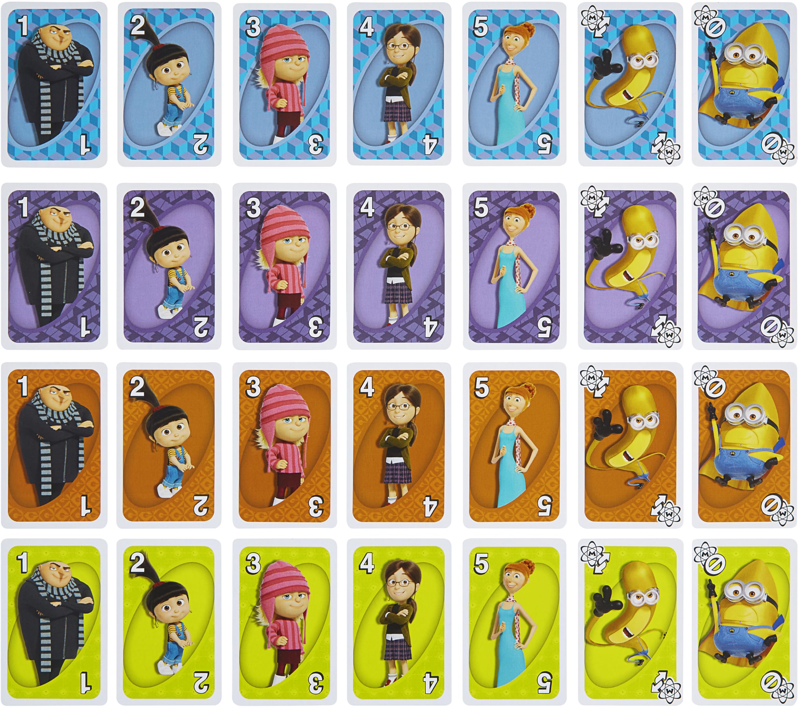 Foto 5 pulgar | Juego De Cartas Mattel Games Uno Despicable Me 4 Para Niños Y Adultos - Venta Internacional.