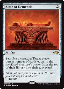 Juego De Cartas Coleccionables Magic The Gathering Altar Of Dementia - Venta Internacional.