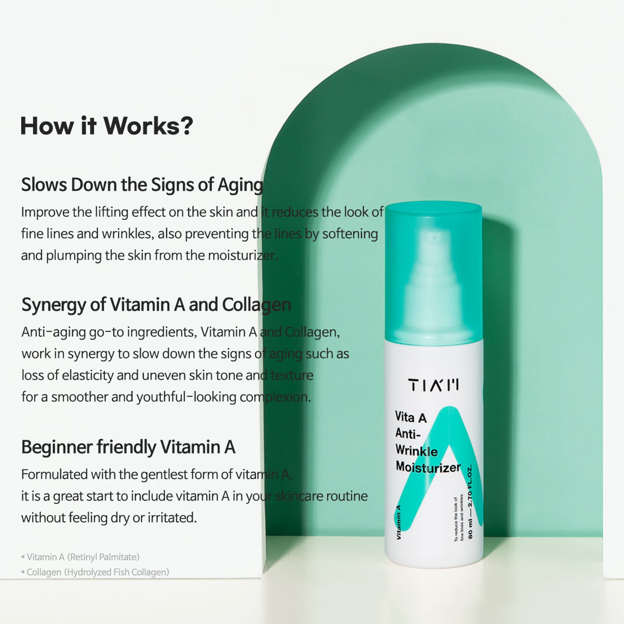 Foto 4 pulgar | Crema Hidratante Tiam Vita A Antiarrugas Con Vitamina A Y Colágeno - Venta Internacional.
