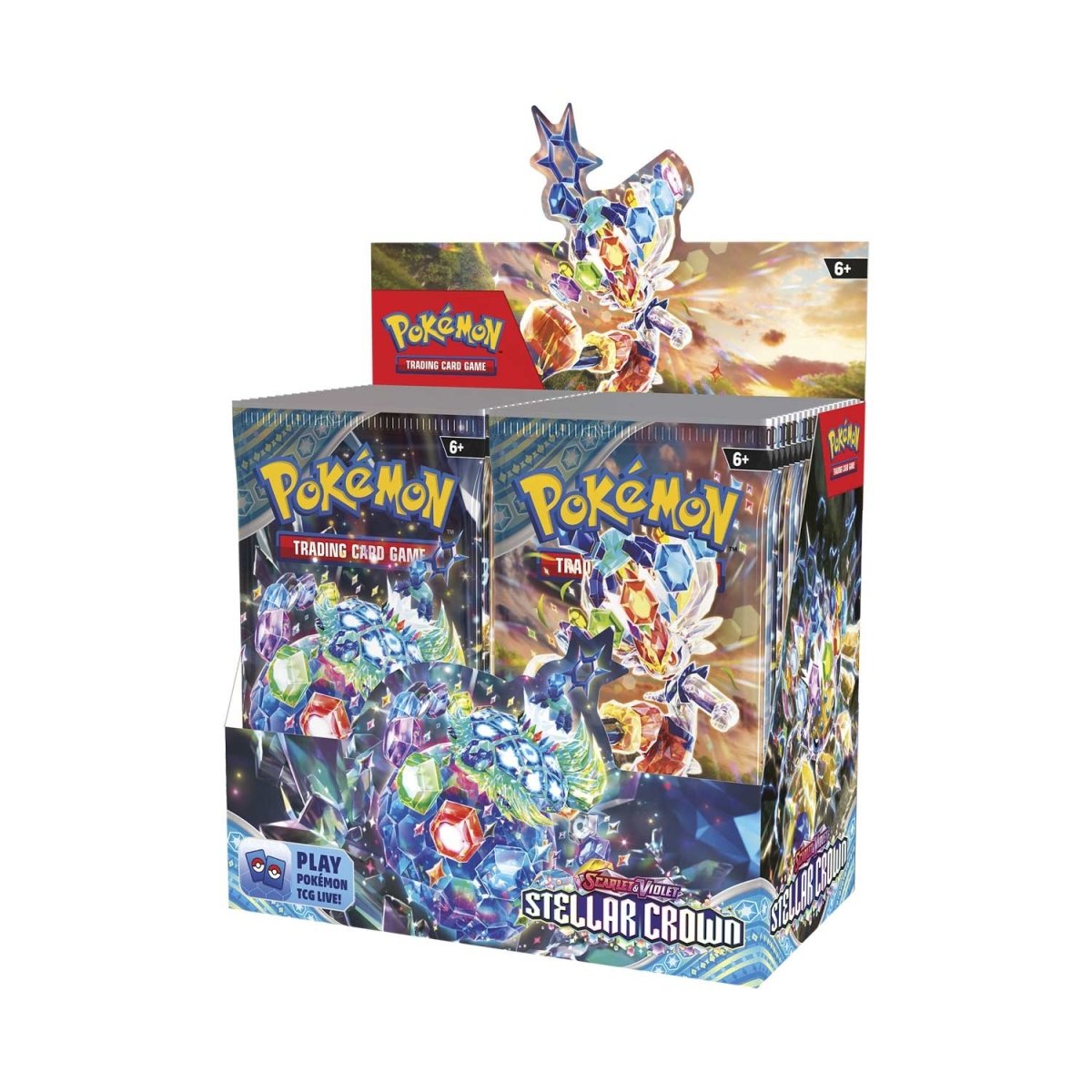 Foto 2 pulgar | Pokemon Tcg Stellar Crown Booster Display (36 Sobres) Ingles