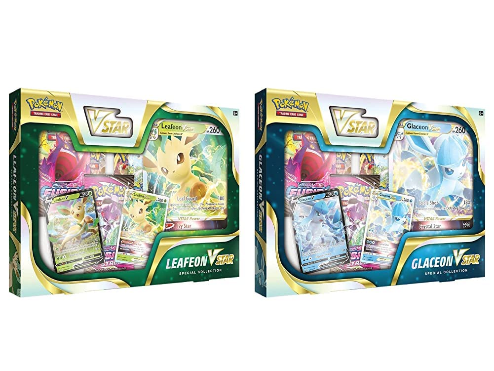 Foto 2 pulgar | Juego De Cartas Coleccionables Pokémon Vstar Leafeon + Glaceon Bundle - Venta Internacional.