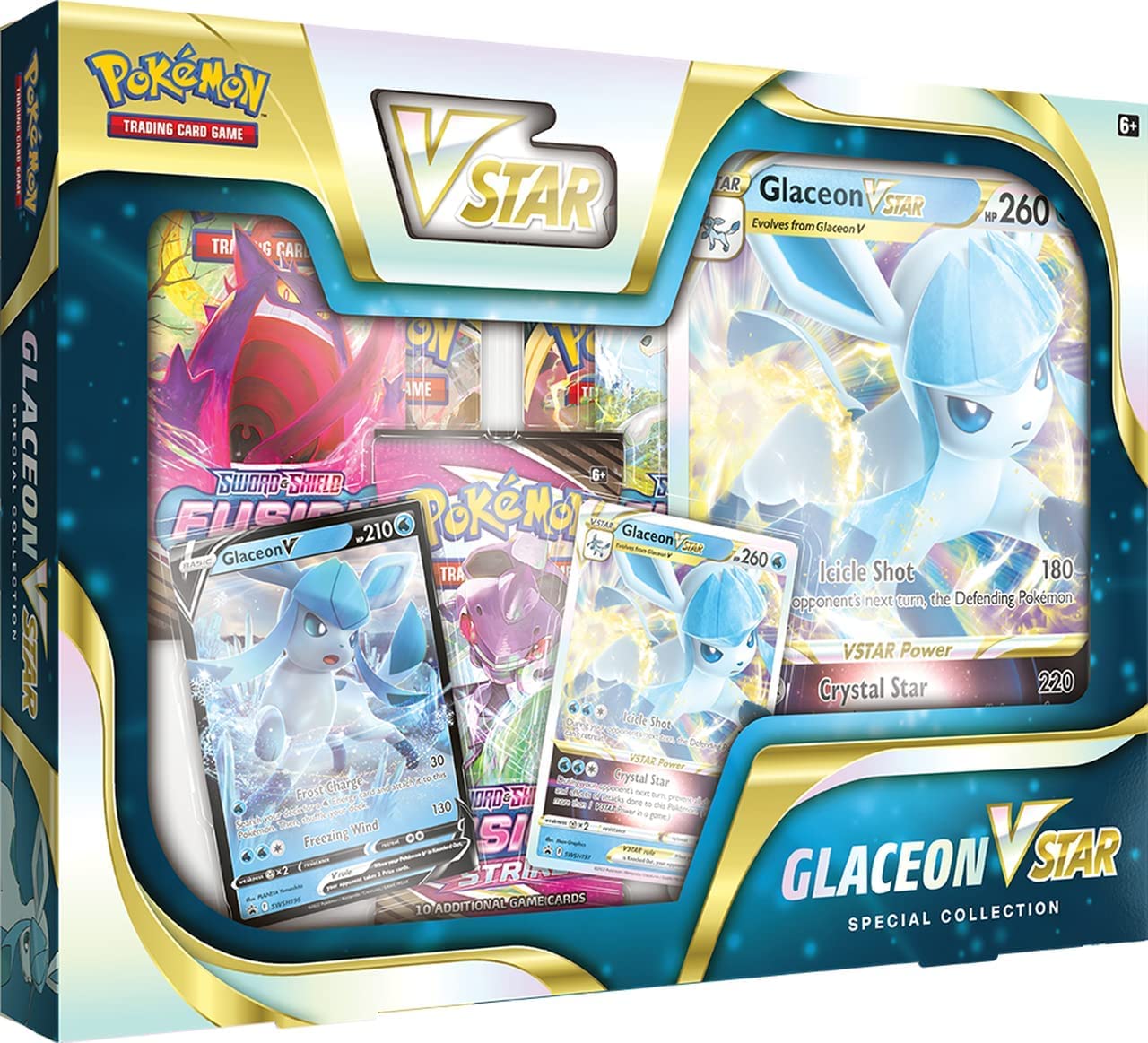 Foto 5 pulgar | Juego De Cartas Coleccionables Pokémon Vstar Leafeon + Glaceon Bundle - Venta Internacional.