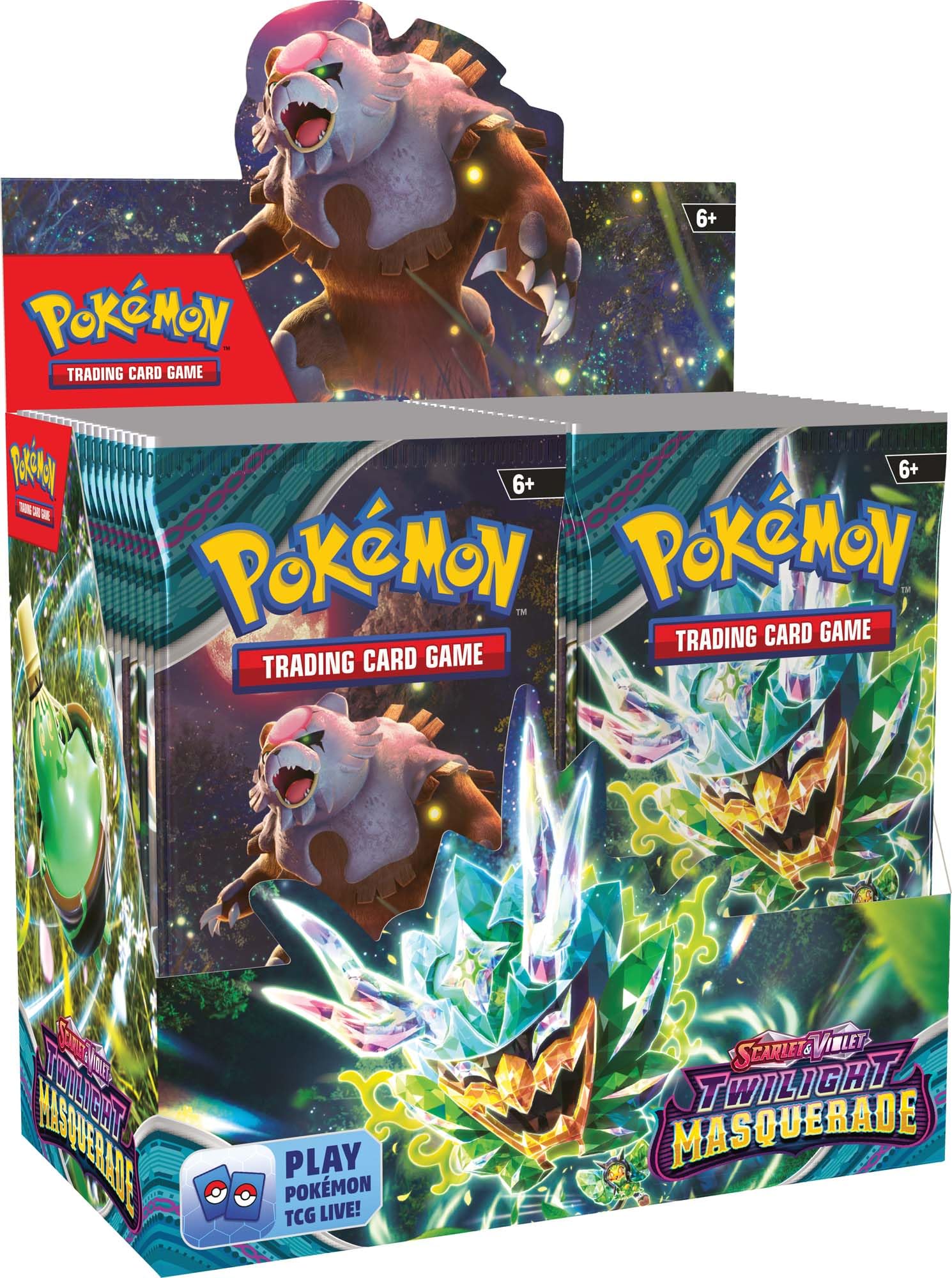 Foto 2 pulgar | Booster Box Pokémon Tcg Scarlet & Violet Twilight Masquerade - Venta Internacional.