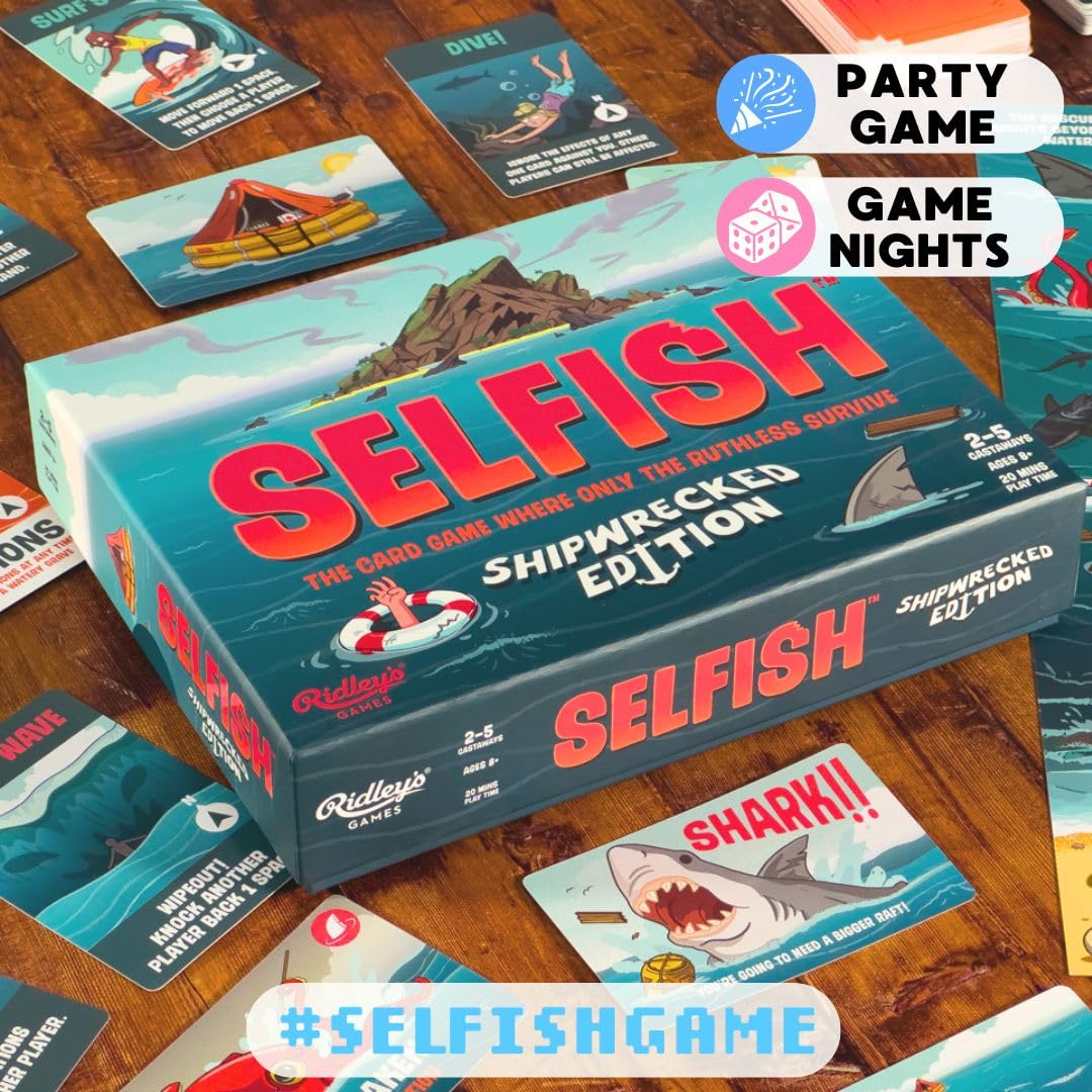 Foto 7 pulgar | Juego De Cartas Ridley's Selfish Shipwrecked Edition Para 2 A 5 Jugadores - Venta Internacional.