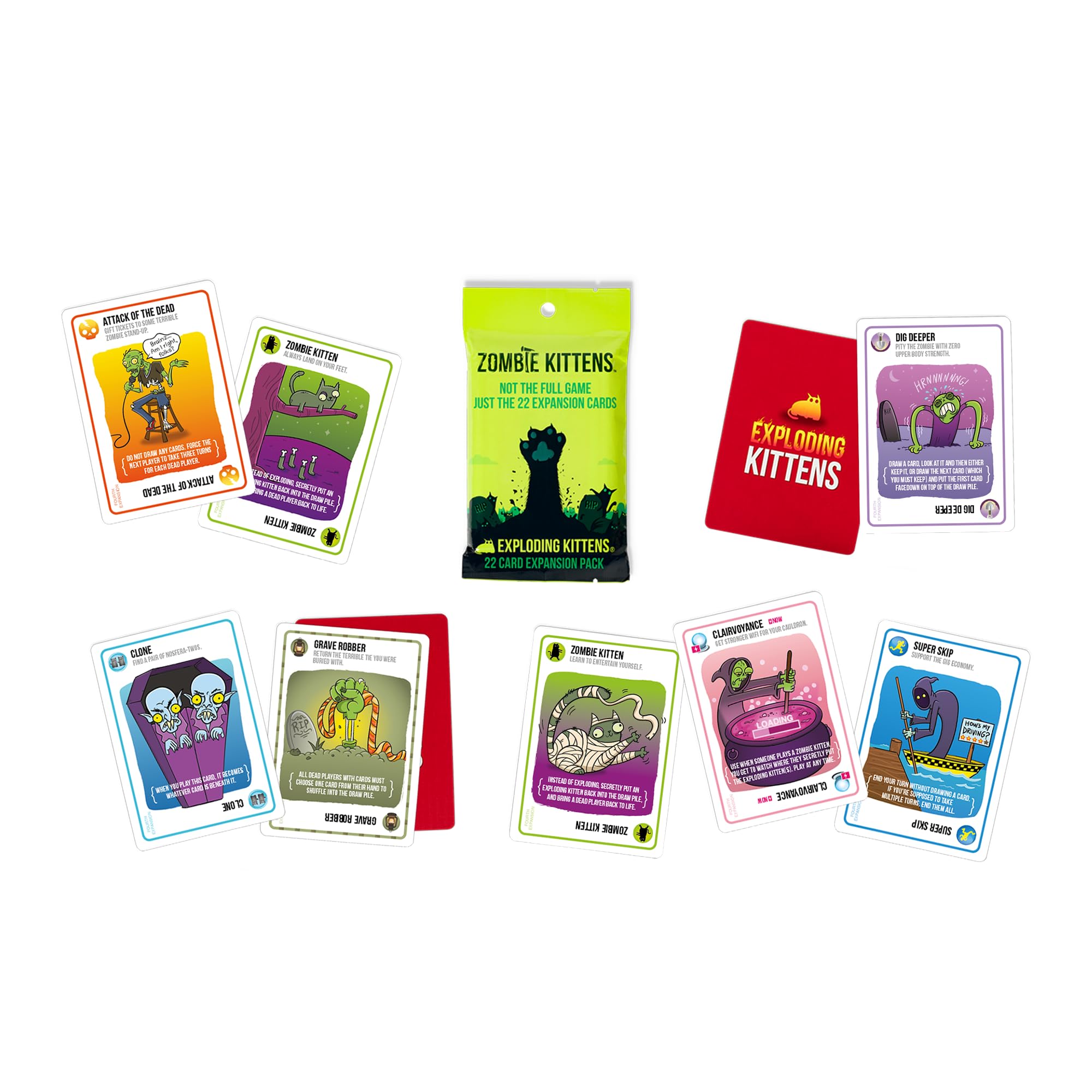 Foto 4 pulgar | Paquete De Expansión Exploding Kittens Zombie Kittens De 7 Años O Más - Venta Internacional.