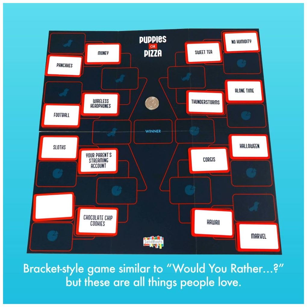 Foto 4 pulgar | Juego De Cartas Spin Master Games Solidroots Puppies Or Pizza - Venta Internacional.