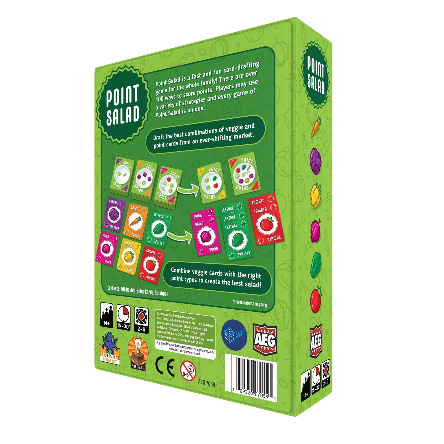 Foto 3 pulgar | Juego De Dibujo De Cartas Aeg & Flatout Games Point Salad Desde Hace Más De 10 Años - Venta Internacional.