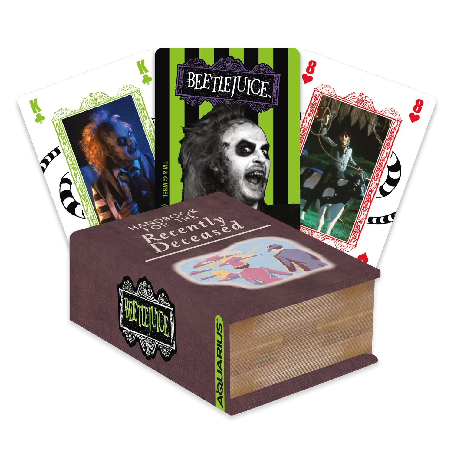 Juego De Cartas Aquarius Beetlejuice Recientemente Fallecido Premium - Venta Internacional.