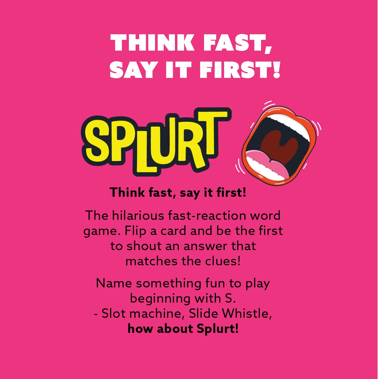 Foto 5 | Juego Gamewright Party To Go Splurt Piensa Rápido, Dilo Primero - Venta Internacional.
