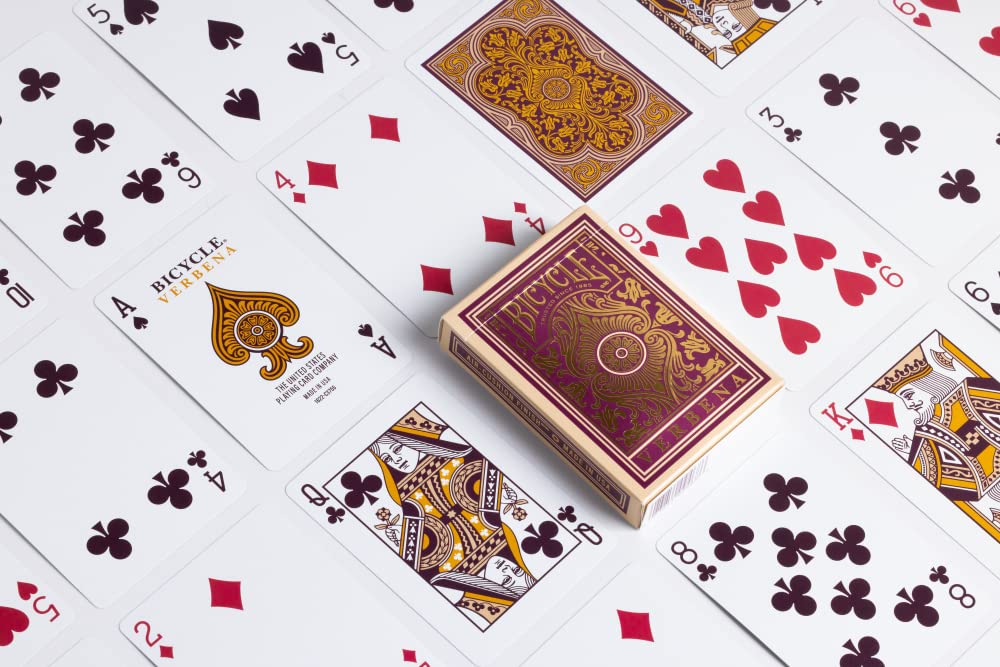 Foto 3 pulgar | Juego De Cartas Para Bicicleta, Verbena Floral, Lámina Dorada De Primera Calidad - Venta Internacional.