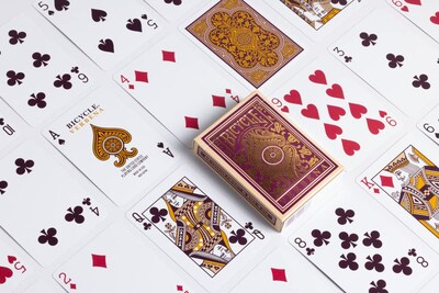 Foto 2 | Juego De Cartas Para Bicicleta, Verbena Floral, Lámina Dorada De Primera Calidad - Venta Internacional.