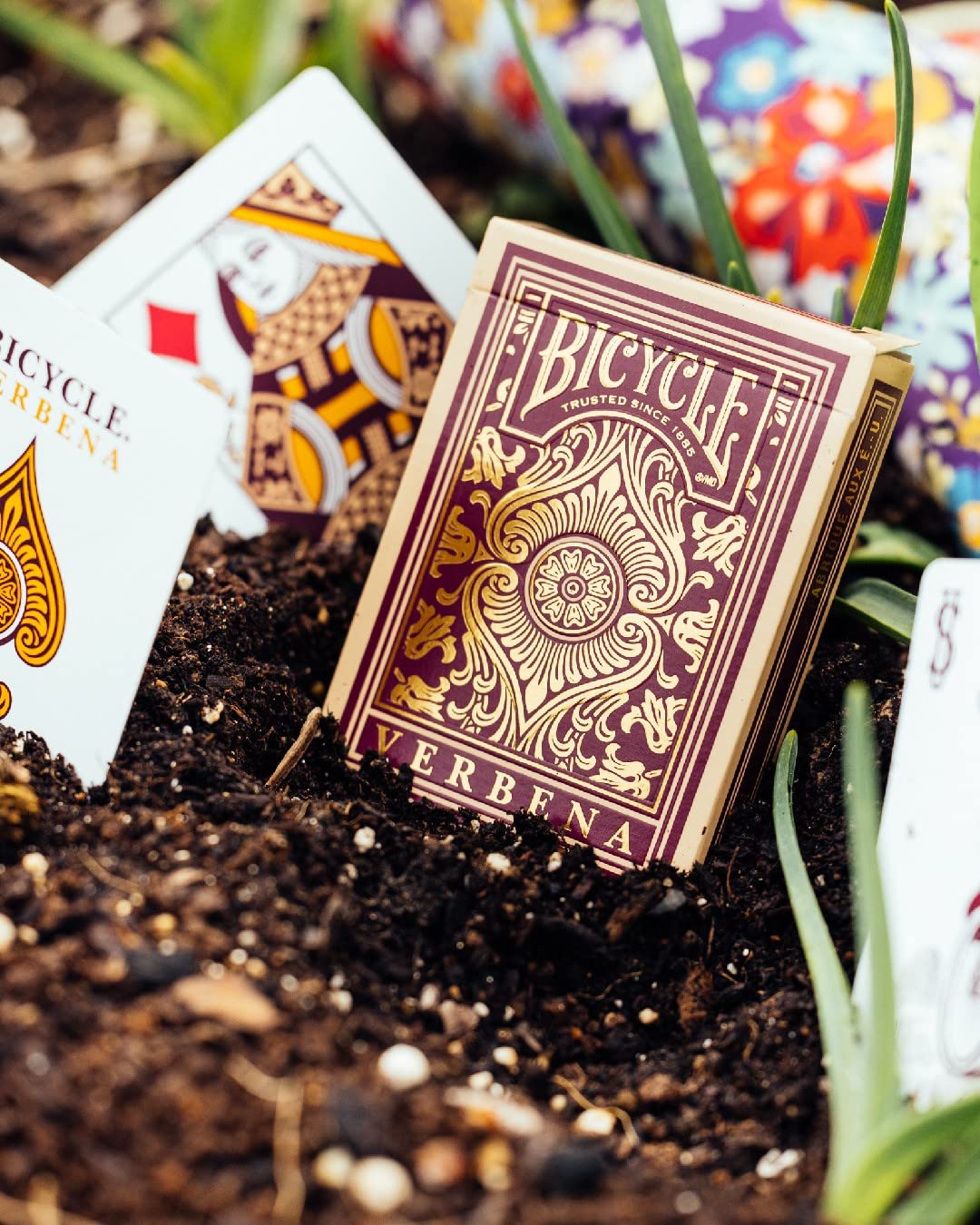 Foto 7 pulgar | Juego De Cartas Para Bicicleta, Verbena Floral, Lámina Dorada De Primera Calidad - Venta Internacional.
