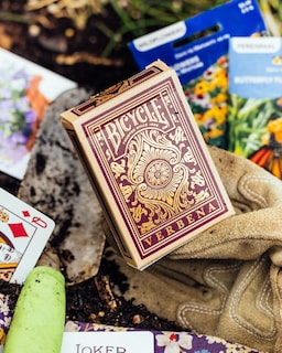 Foto 7 | Juego De Cartas Para Bicicleta, Verbena Floral, Lámina Dorada De Primera Calidad - Venta Internacional.