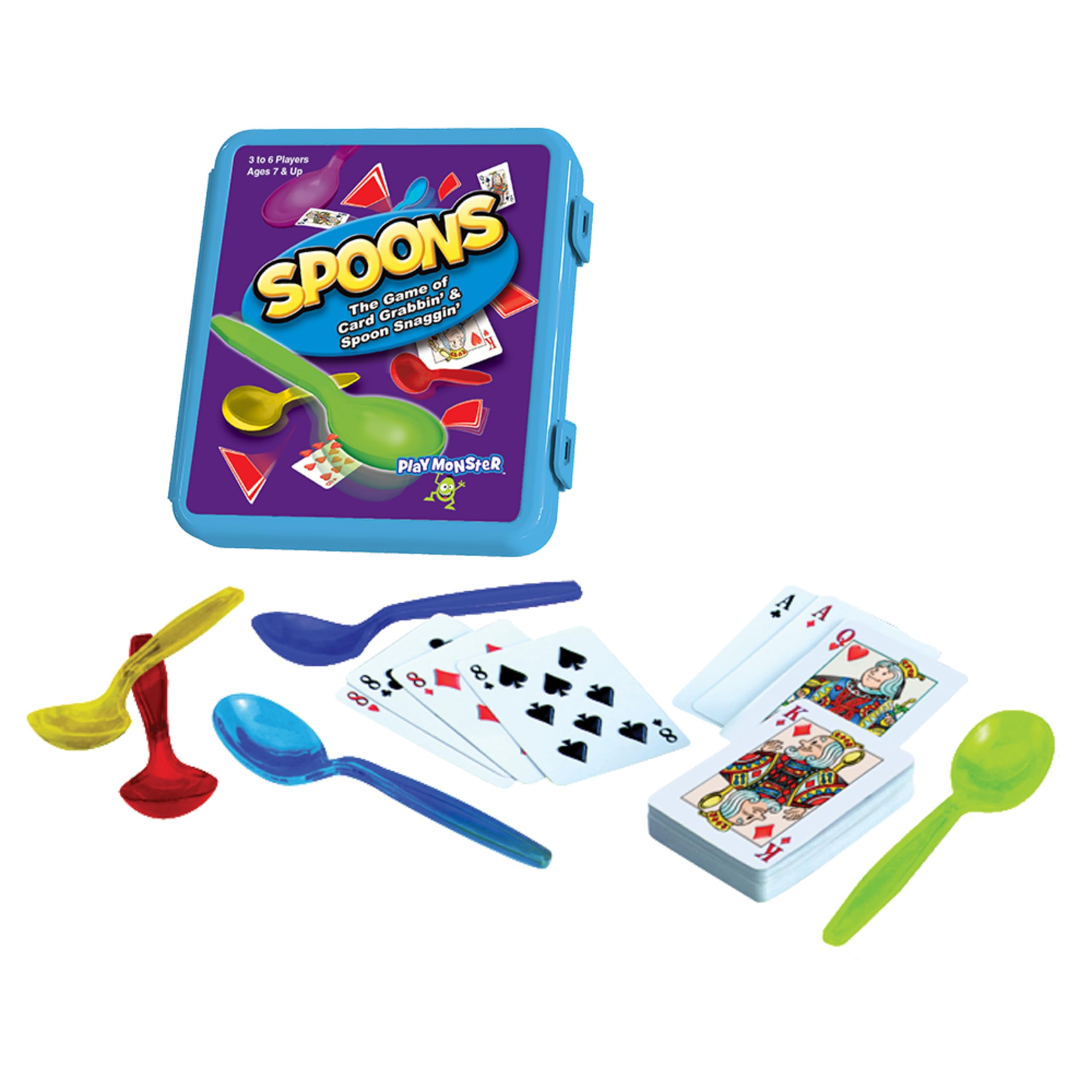 Foto 3 pulgar | Juego De Cartas Playmonster Spoons Con Estuche, Baraja De Cartas Para Más De 7 Años - Venta Internacional.