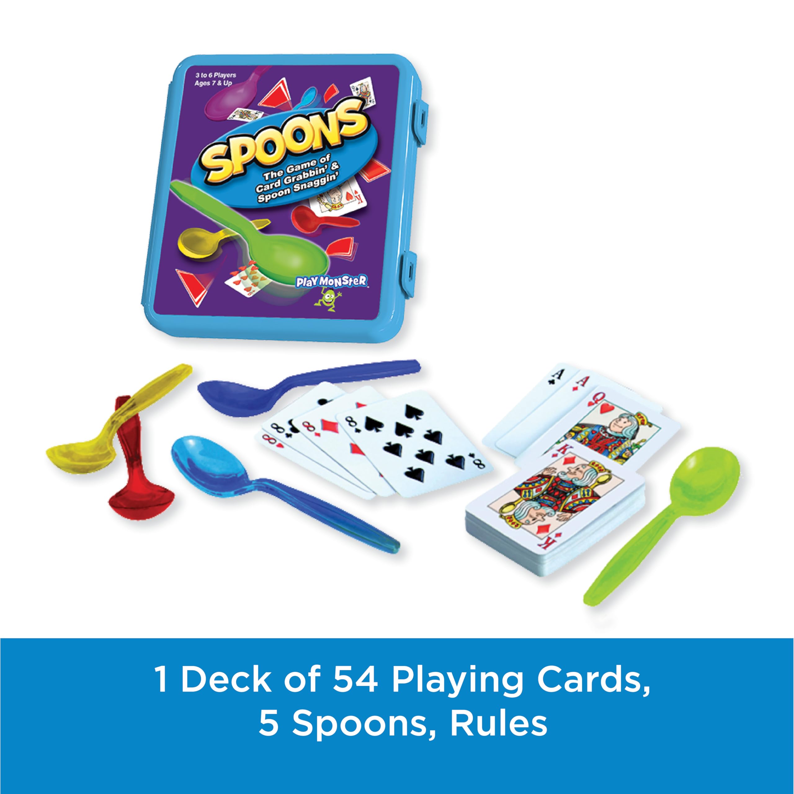Foto 4 pulgar | Juego De Cartas Playmonster Spoons Con Estuche, Baraja De Cartas Para Más De 7 Años - Venta Internacional.