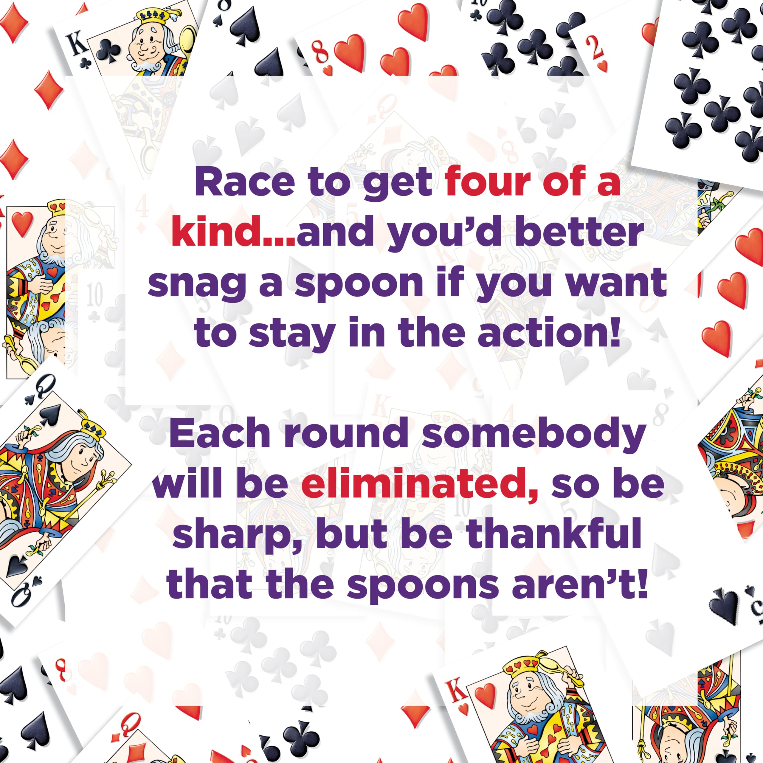 Foto 5 | Juego De Cartas Playmonster Spoons Con Estuche, Baraja De Cartas Para Más De 7 Años - Venta Internacional.
