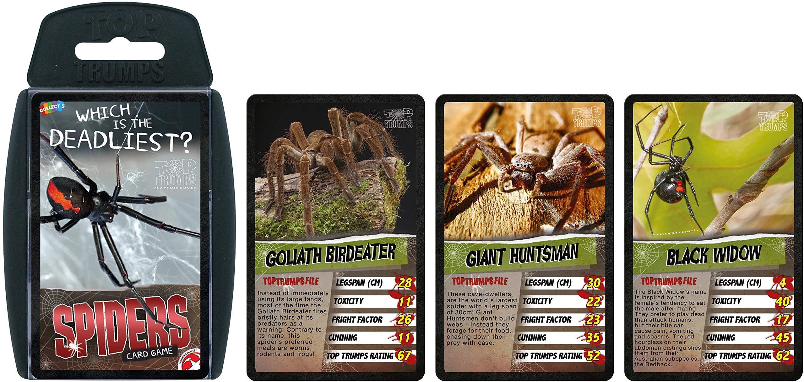 Foto 2 pulgar | Juego De Cartas Top Trumps Spiders Family Kids Adults 6+ Years - Venta Internacional.
