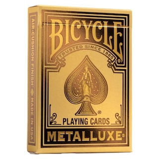 Foto 1 | Lámina Metálica Para Bicicleta Metalluxe, Tamaño Póker Dorado - Venta Internacional.