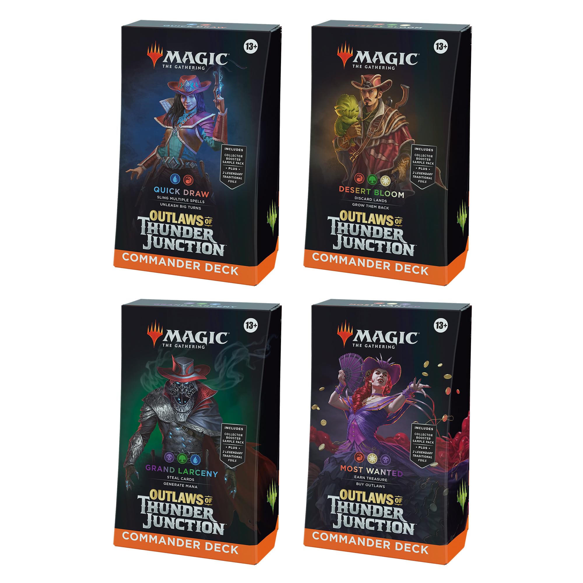 Paquete Commander Deck Magic The Gathering Outlaws Of Thunder Junction - Venta Internacional.