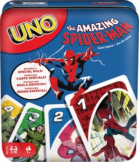 Foto 1 | Juego De Cartas Mattel Games Uno The Amazing Spider-man Kids 7+ - Venta Internacional.