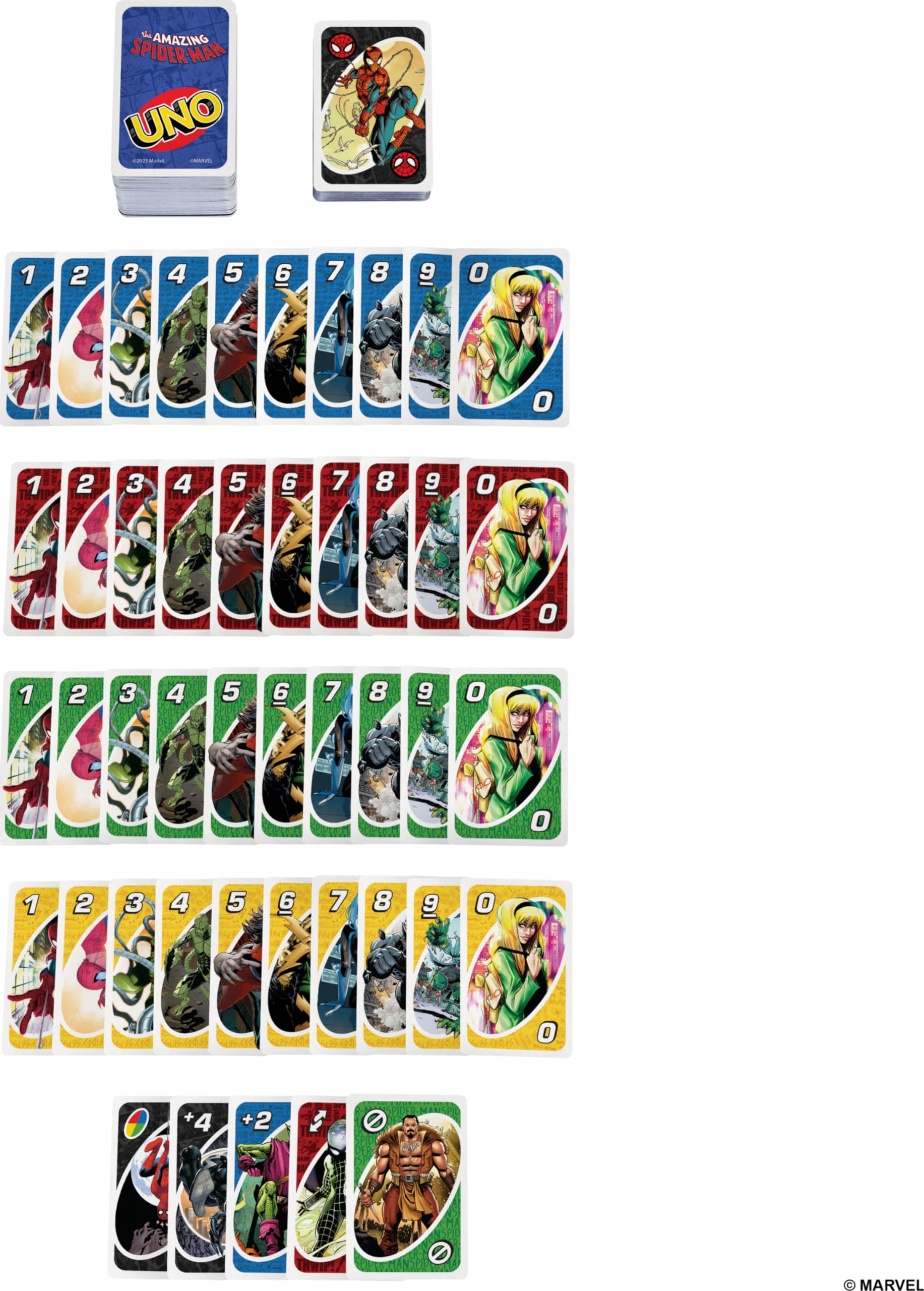 Foto 5 pulgar | Juego De Cartas Mattel Games Uno The Amazing Spider-man Kids 7+ - Venta Internacional.