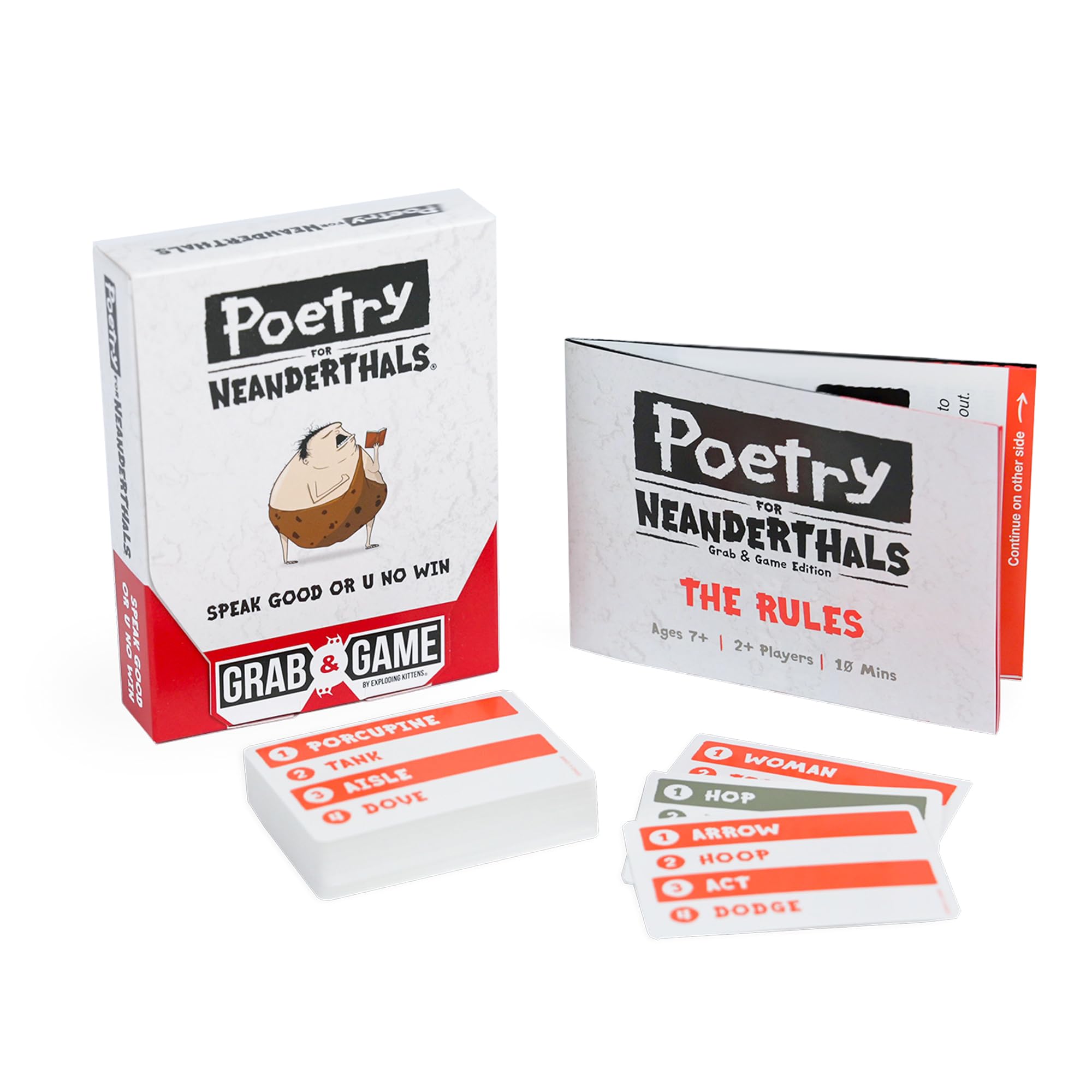 Foto 5 pulgar | Juego De Cartas Exploding Kittens Poetry Para Neandertales Adultos - Venta Internacional.