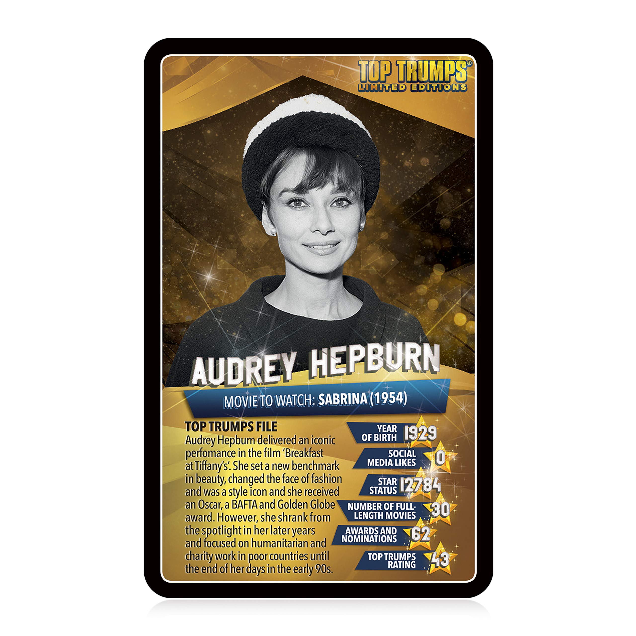 Foto 3 pulgar | Juego De Cartas Top Trumps Top 30: Estrellas De Cine, Familia, Niños Mayores De 6 Años - Venta Internacional.