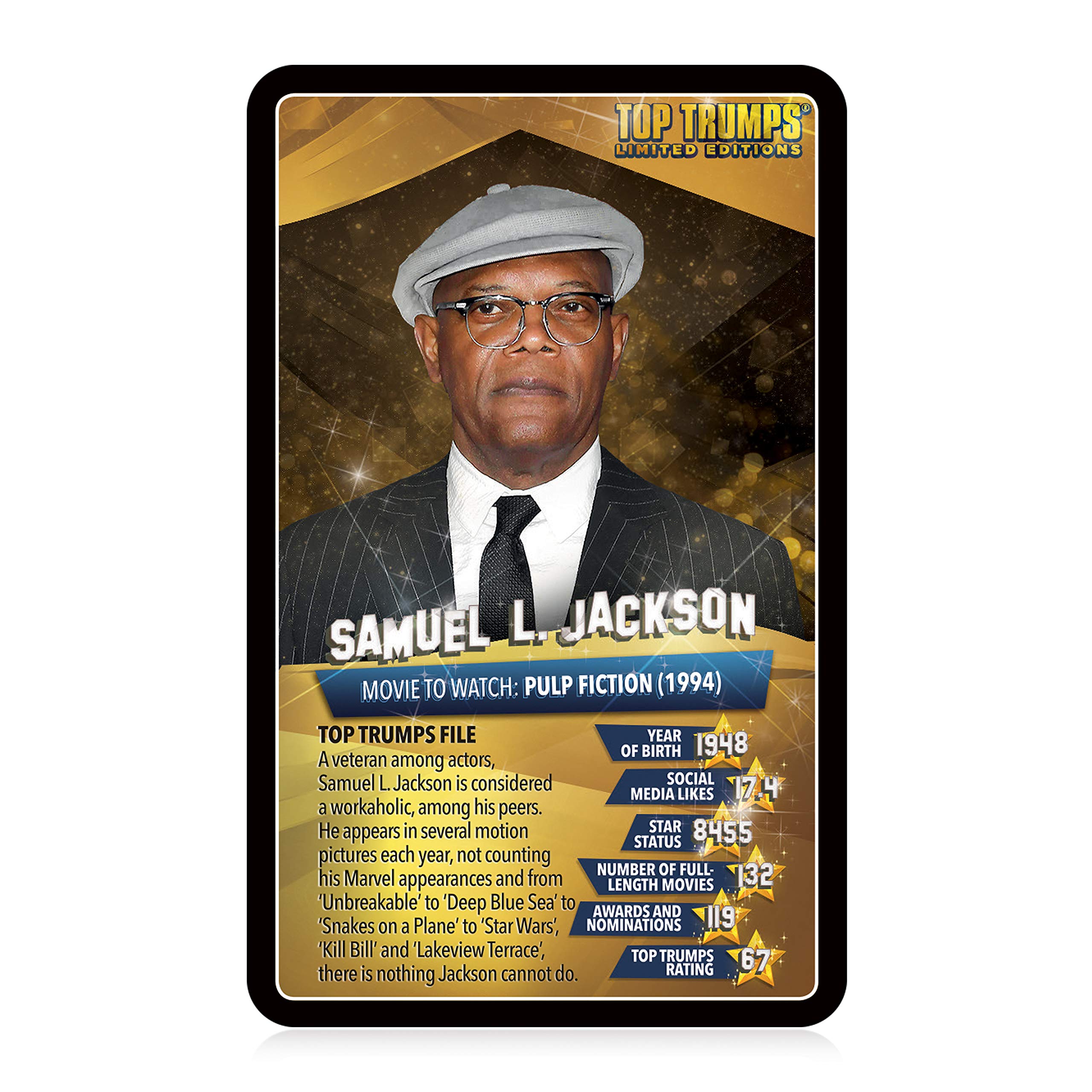 Foto 4 pulgar | Juego De Cartas Top Trumps Top 30: Estrellas De Cine, Familia, Niños Mayores De 6 Años - Venta Internacional.