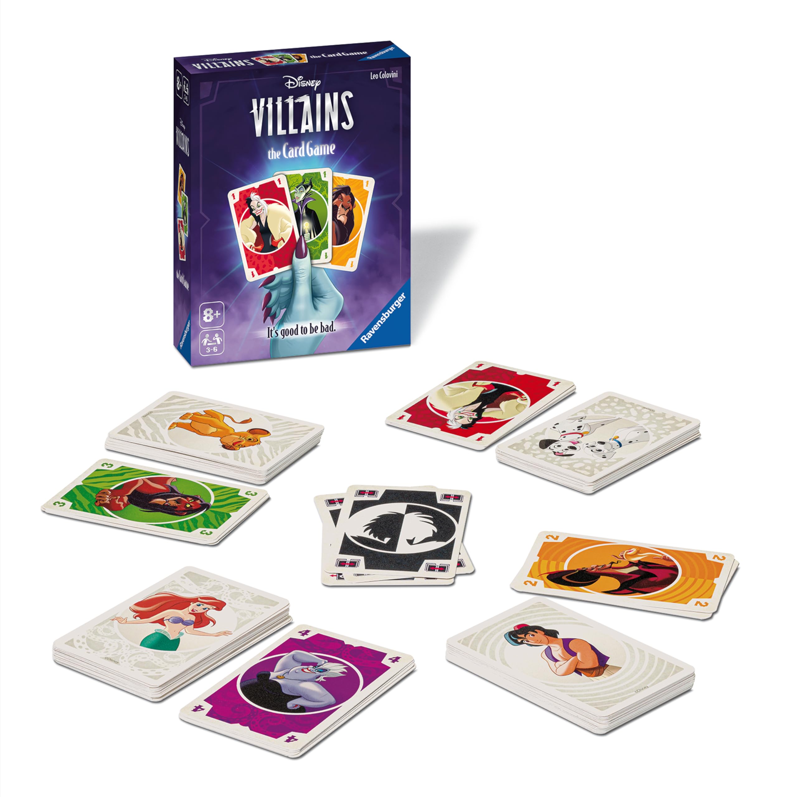 Foto 2 pulgar | Juego De Cartas Ravensburger Disney Villains Age 8+ Con 120 Cartas - Venta Internacional.