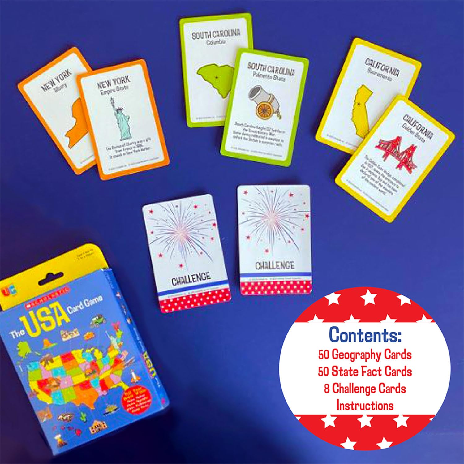Foto 6 pulgar | Juego De Cartas University Games Scholastic Usa Travel 6+ Years - Venta Internacional.