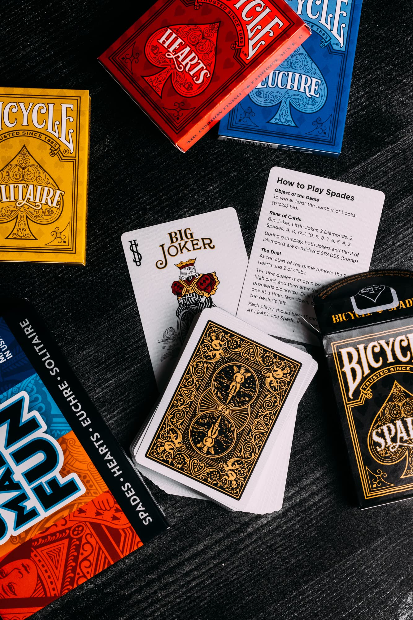 Foto 6 pulgar | Juego De Cartas Bicycle 4 En 1: Euchre, Hearts, Spades Y Solitaire - Venta Internacional.
