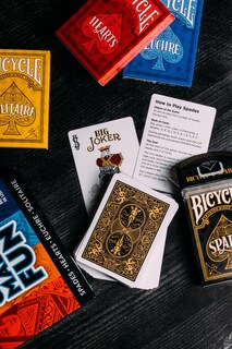 Foto 5 | Juego De Cartas Bicycle 4 En 1: Euchre, Hearts, Spades Y Solitaire - Venta Internacional.