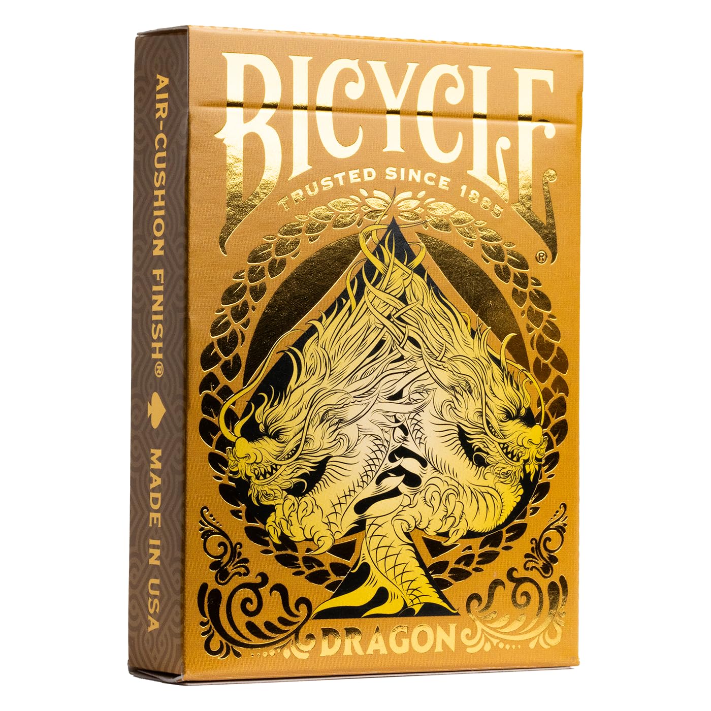 Baraja De Cartas Bicycle Gold Dragon Foil Premium, 1 Baraja - Venta Internacional.