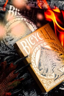Foto 2 | Baraja De Cartas Bicycle Gold Dragon Foil Premium, 1 Baraja - Venta Internacional.