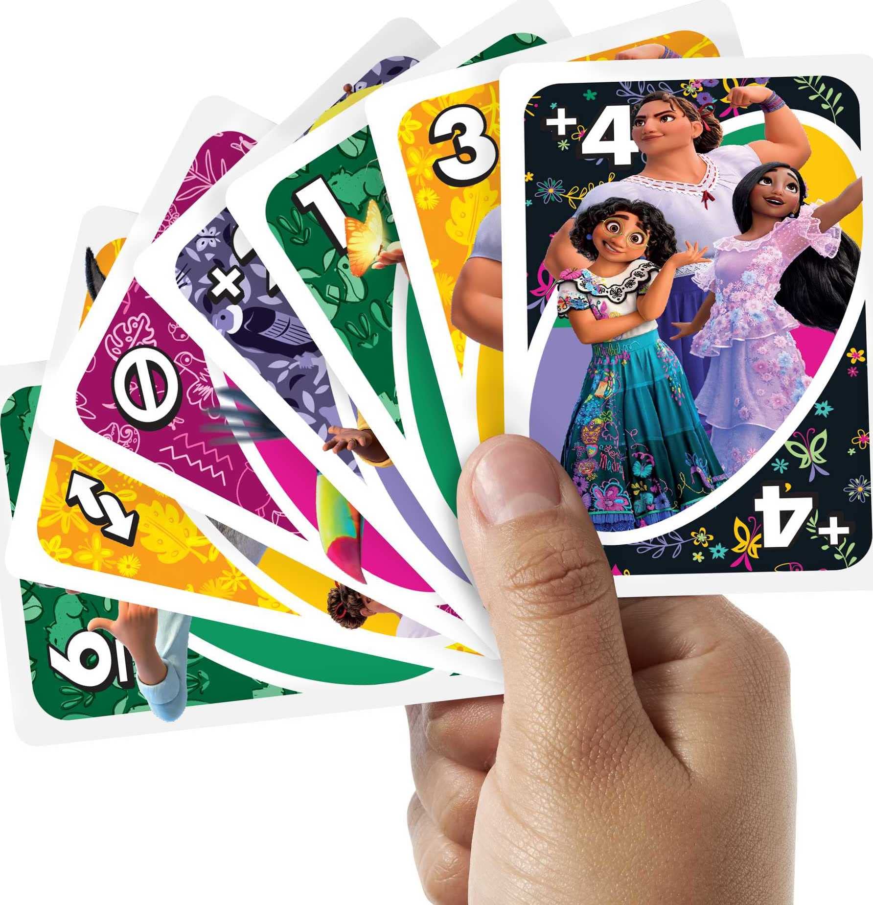 Foto 4 | Juego De Cartas Mattel Games Uno Disney Encanto Para Niños Y Adultos Y Familia - Venta Internacional.