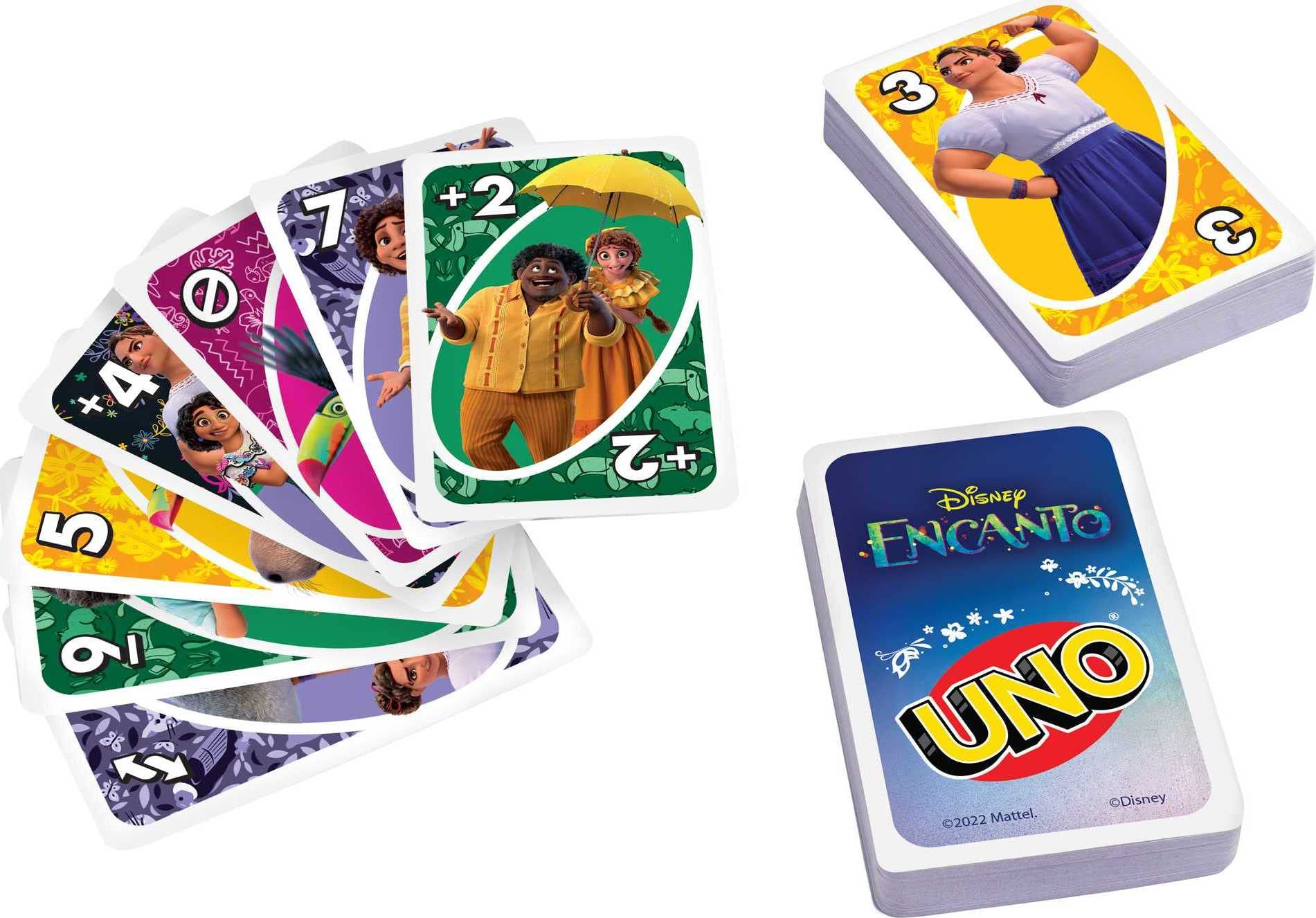 Foto 7 pulgar | Juego De Cartas Mattel Games Uno Disney Encanto Para Niños Y Adultos Y Familia - Venta Internacional.