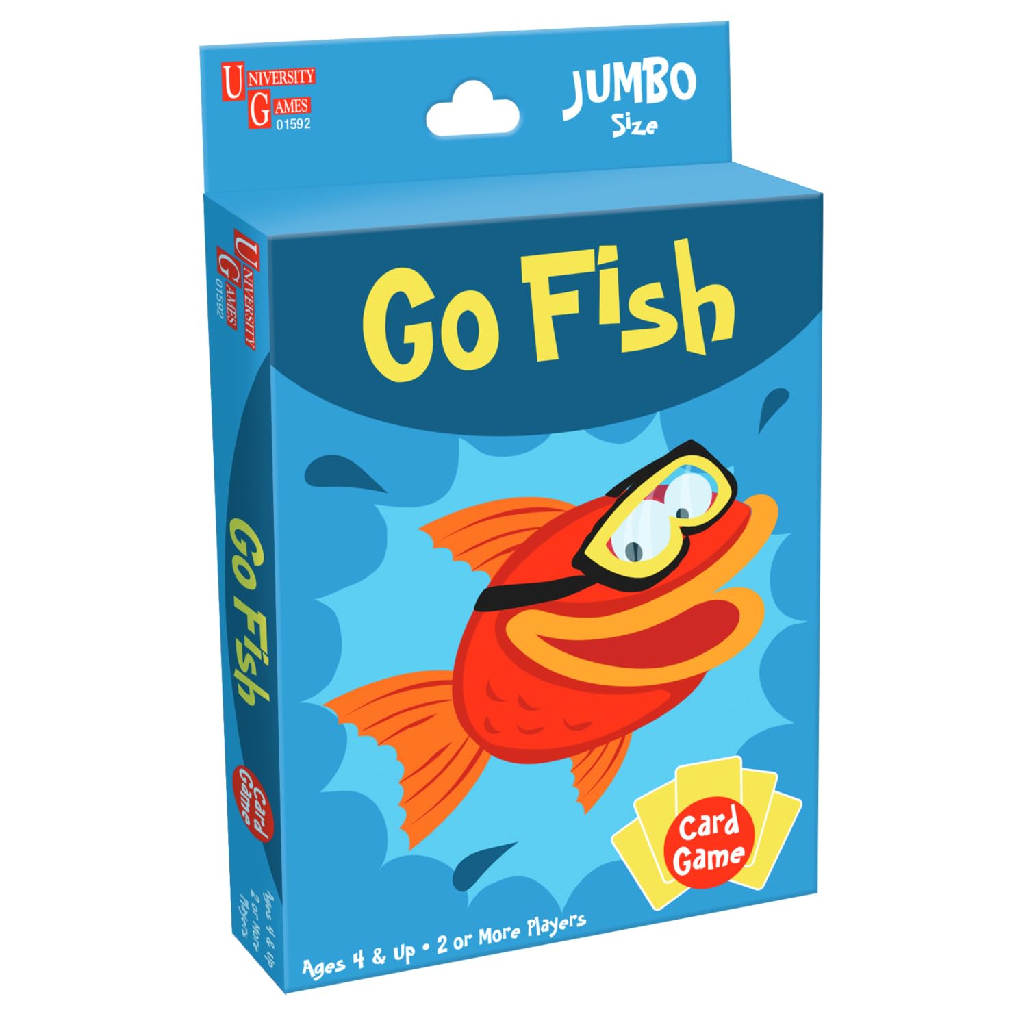 Juego De Cartas University Games Go Fish Jumbo Size Para Niños Mayores De 4 Años - Venta Internacional.