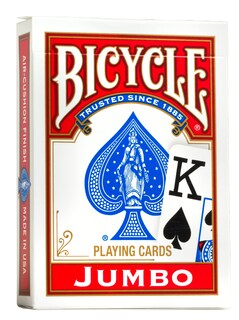Foto 3 | Juego De Cartas Para Bicicleta Jumbo Index, Paquete De 12, Rojo Y Azul - Venta Internacional.