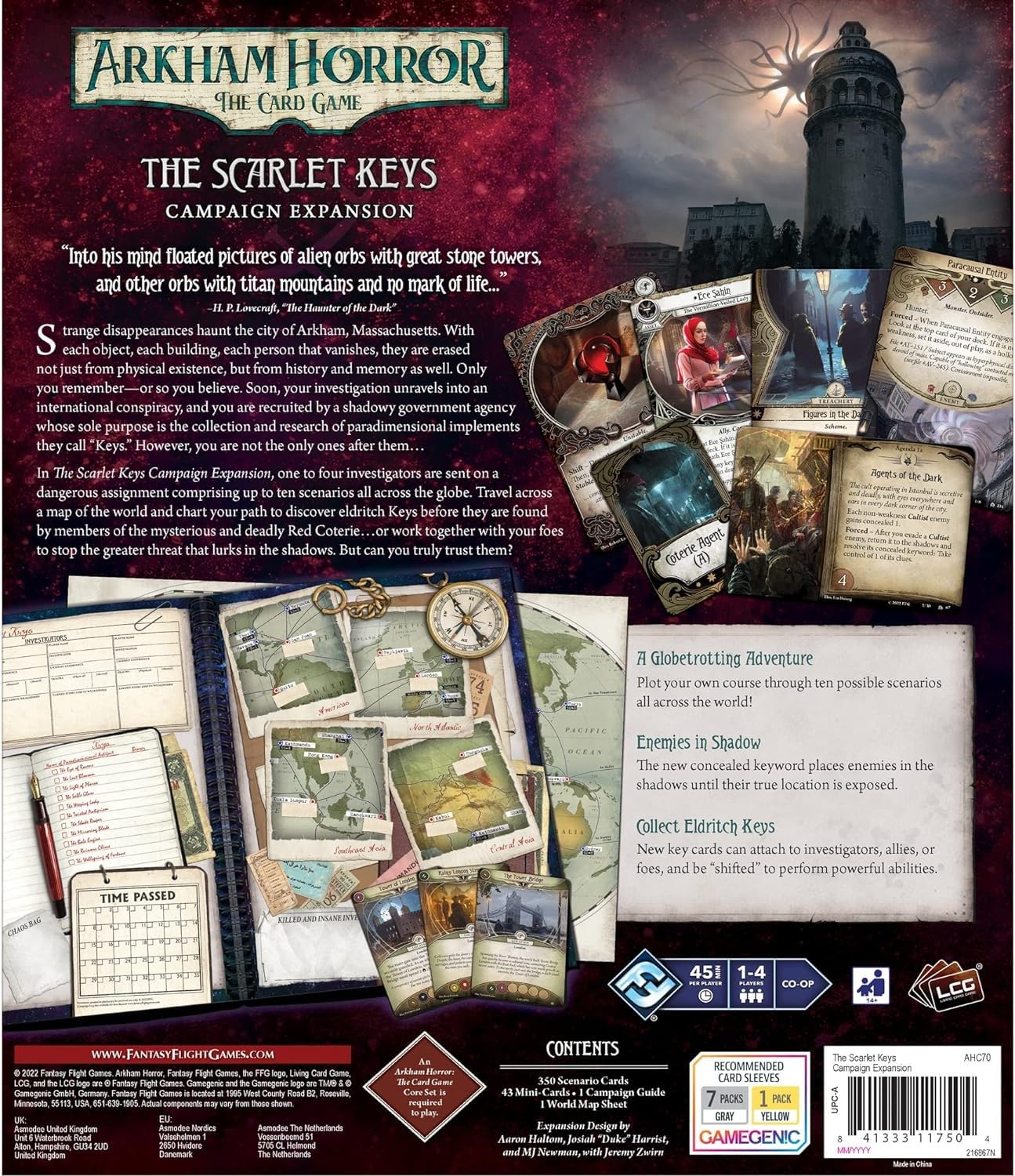 Foto 3 pulgar | Expansion Campaign Fantasy Flight Arkham Horror, Juego De Cartas - Venta Internacional.