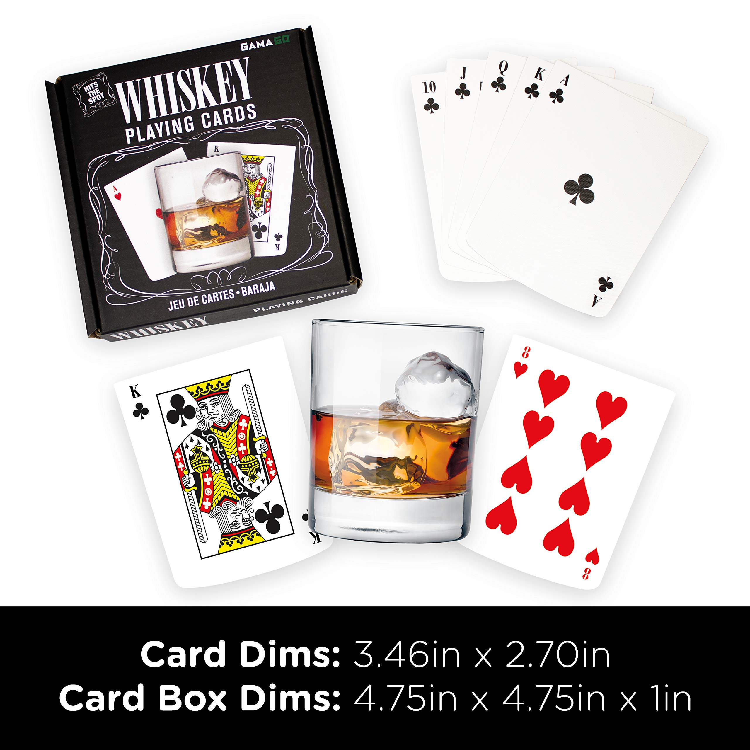 Foto 3 pulgar | Baraja De Cartas Gamago Con Forma De Whisky Para Amantes Del Whisky - Venta Internacional.