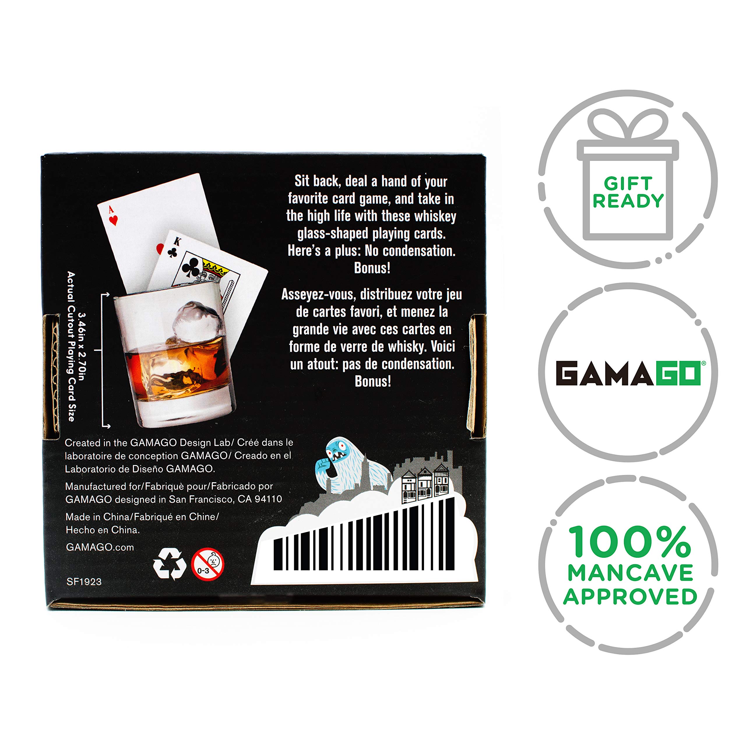 Foto 8 pulgar | Baraja De Cartas Gamago Con Forma De Whisky Para Amantes Del Whisky - Venta Internacional.