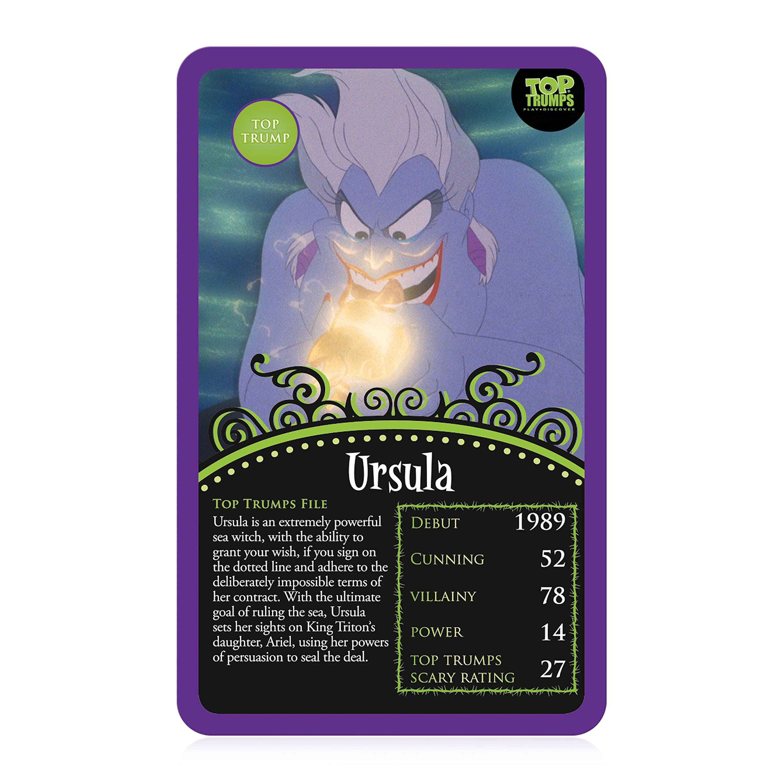 Foto 5 pulgar | Juego De Cartas Top Trumps Disney Wickedly Devious Family 6+ Kids - Venta Internacional.