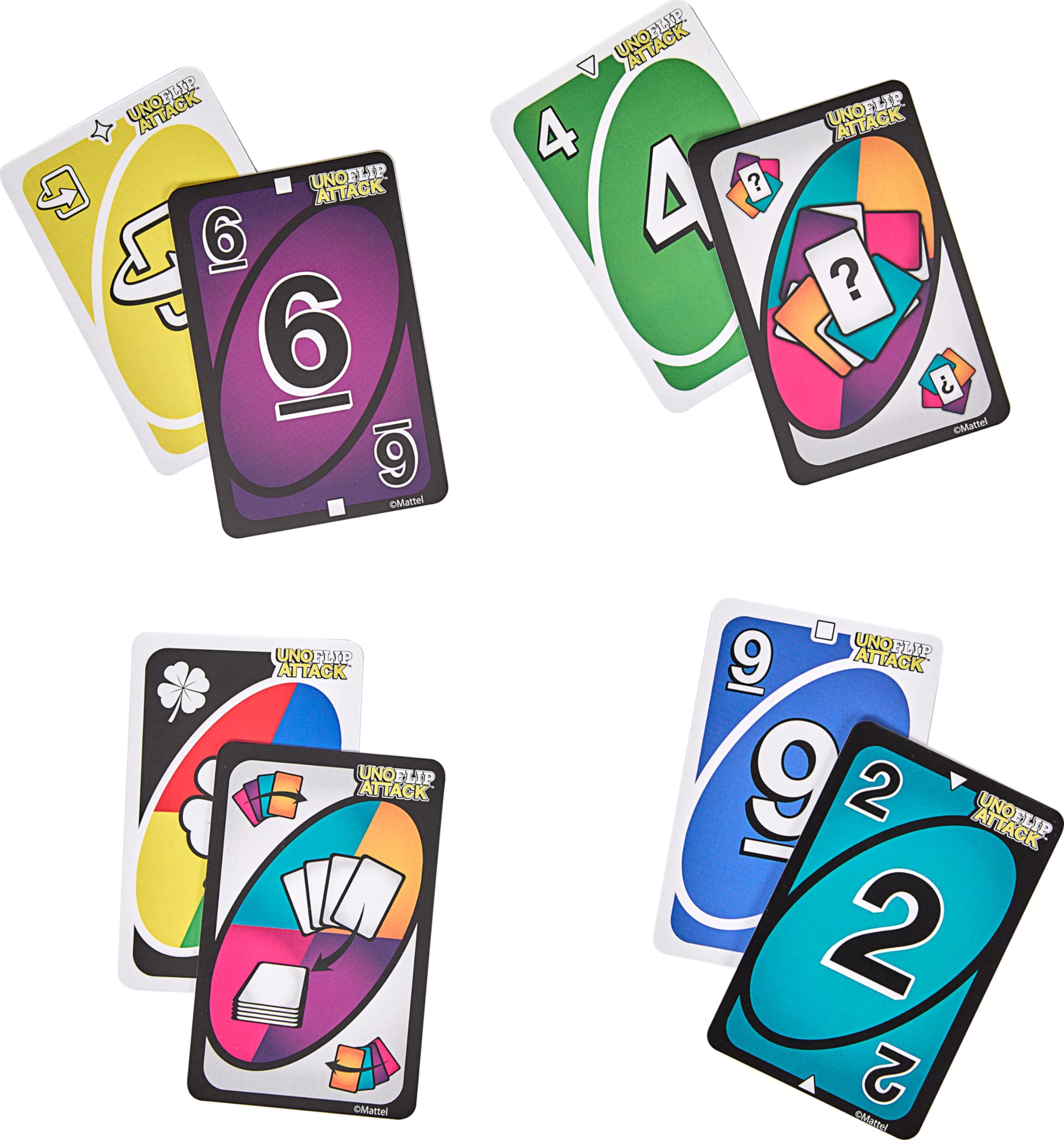 Foto 6 pulgar | Juego De Cartas Mattel Games Uno Flip Attack Para Niños Y Adultos - Venta Internacional.