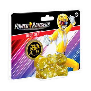 Foto 1 | Juego De Dados Renegade Game Studios Power Rangers Amarillo De 8 Piezas - Venta Internacional.
