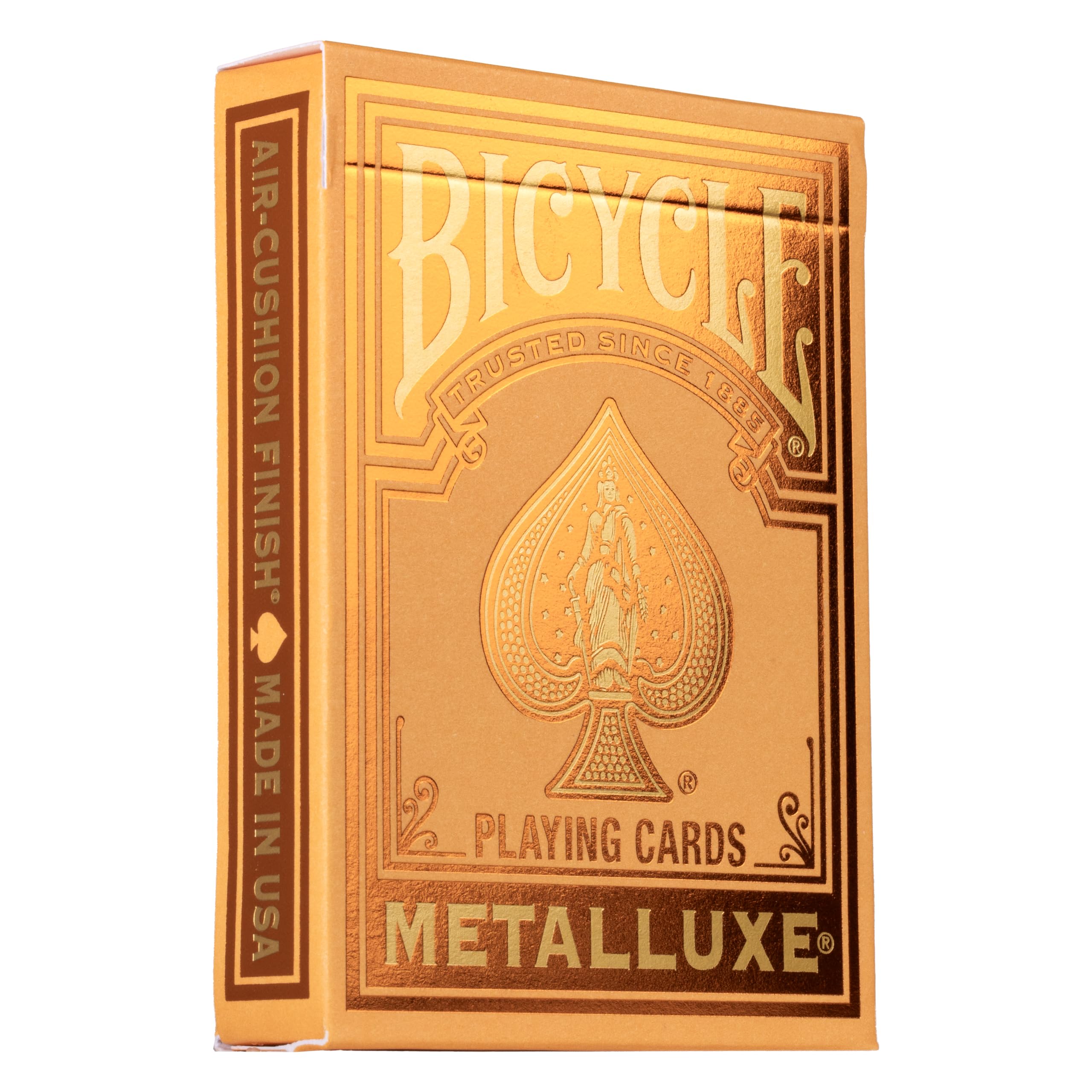 Foto 2 pulgar | Bicicleta De Juego De Cartas Metalluxe, Tamaño Póker Naranja - Venta Internacional.