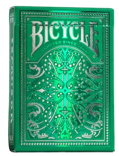 Foto 1 | Juego De Cartas Para Bicicleta Jacquard Premium, Plateado Y Verde - Venta Internacional.
