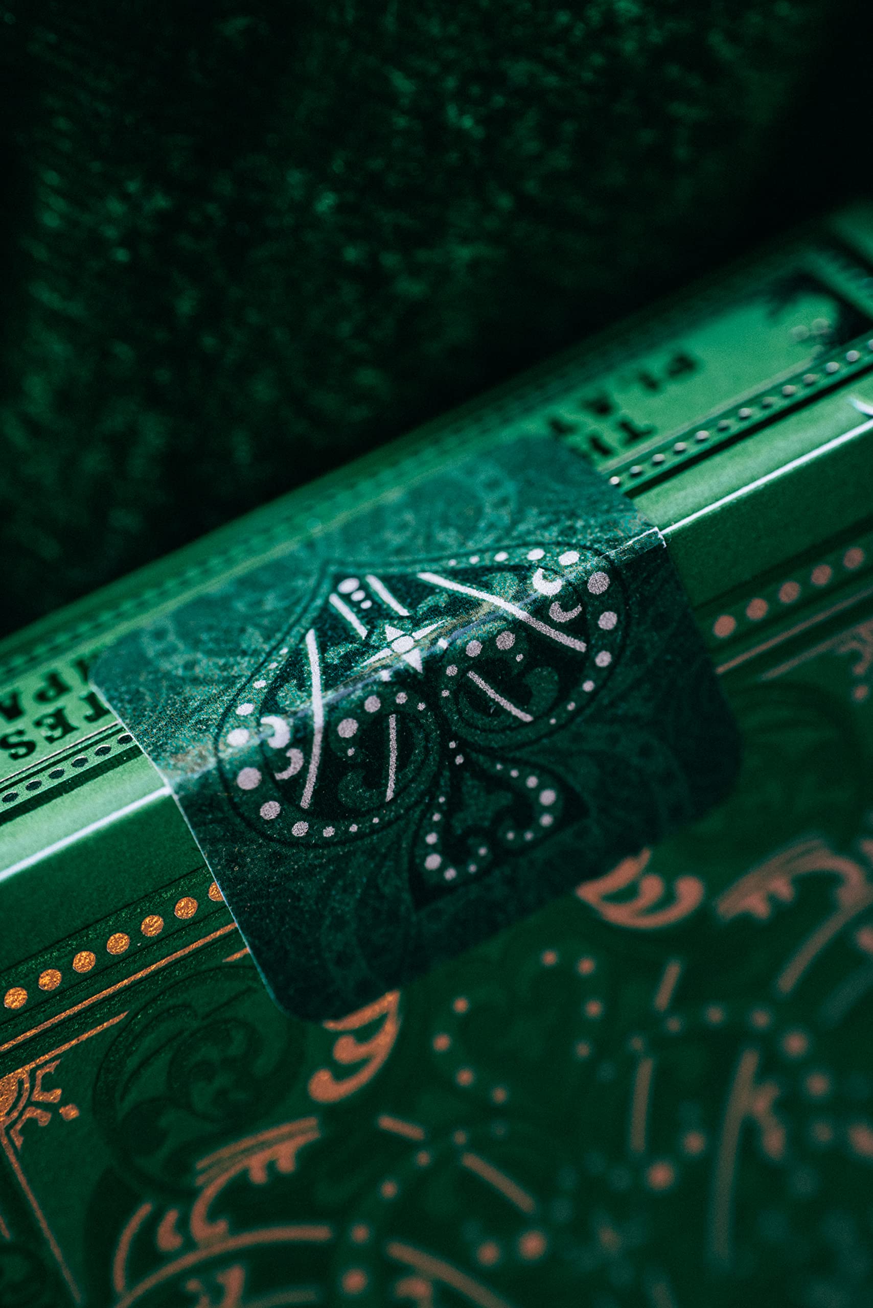 Foto 4 | Juego De Cartas Para Bicicleta Jacquard Premium, Plateado Y Verde - Venta Internacional.